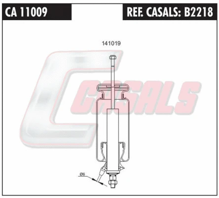 Bellow, driver cab suspension (B2218)