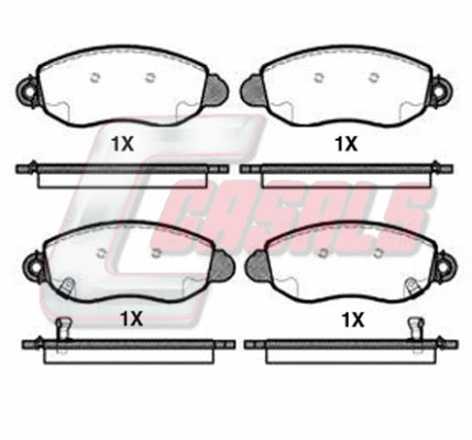 Brake Pad Set, disc brake (BKM5167)