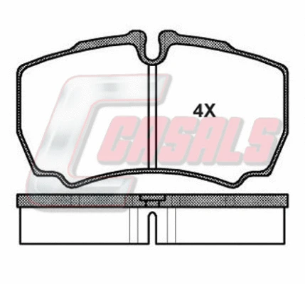 Brake Pad Set, disc brake (BKM1405)