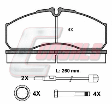 Brake Pad Set, disc brake (BKM1390)