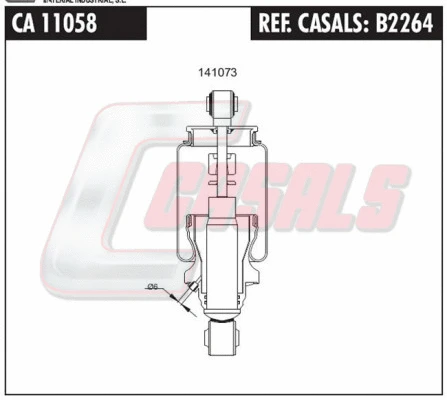 Shock Absorber, driver cab suspension (B2264)