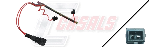 Warning Contact, brake pad wear (50246)