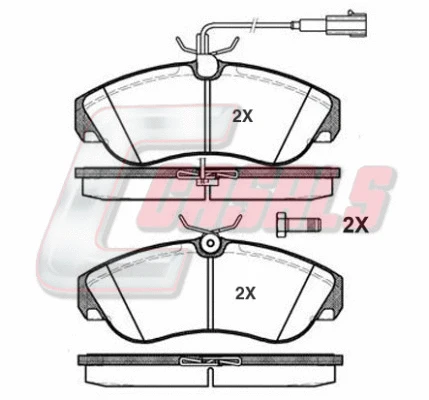 Brake Pad Set, disc brake (BKM1397)
