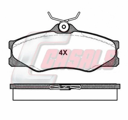 Brake Pad Set, disc brake (BKM517)