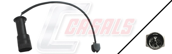 Warning Contact, brake pad wear (50050)