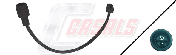 Warning Contact, brake pad wear (50060)