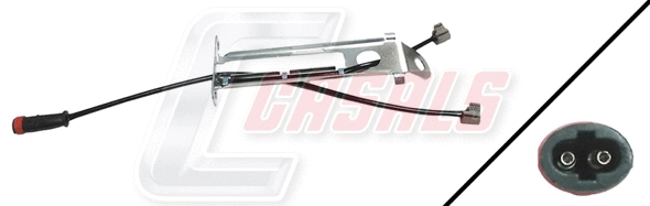 Warning Contact, brake pad wear (50237)