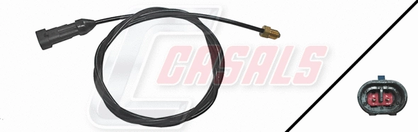Warning Contact, brake pad wear (50146)