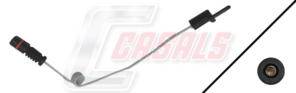 Warning Contact, brake pad wear (50003)