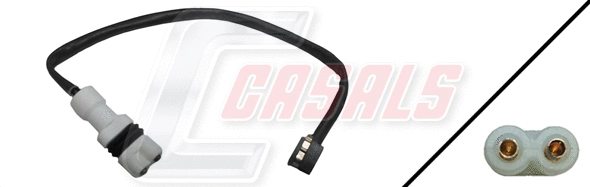 Warning Contact, brake pad wear (50101)