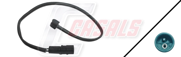 Warning Contact, brake pad wear (50080)