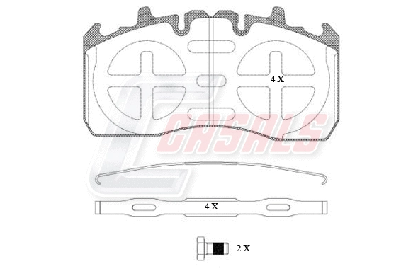 Brake Pad Set, disc brake (BKM211)