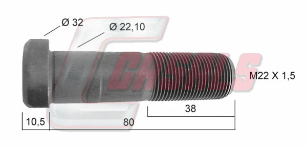 Wheel Stud (21238)