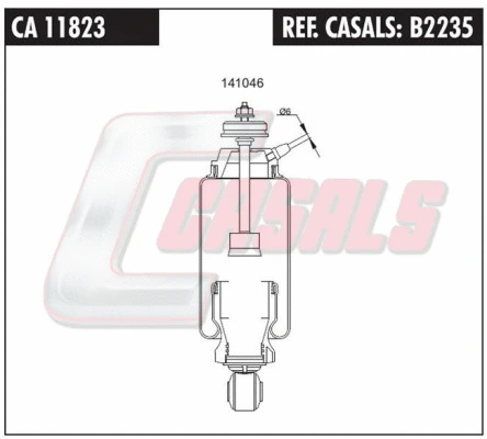Shock Absorber, driver cab suspension (B2235)