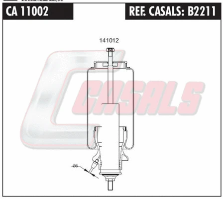Shock Absorber, driver cab suspension (B2211)