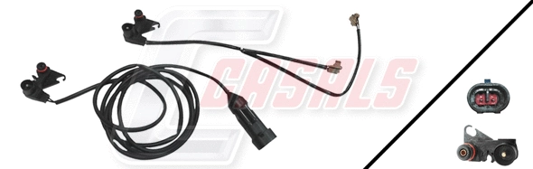 Warning Contact, brake pad wear (50154)
