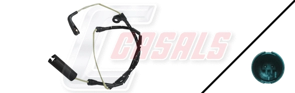 Warning Contact, brake pad wear (50073)