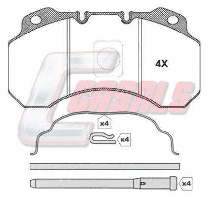 Brake Pad Set, disc brake (BKM1136)