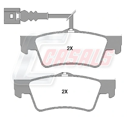 Brake Pad Set, disc brake (BKM368)