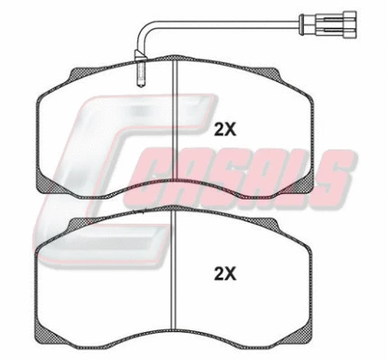 Brake Pad Set, disc brake (BKM1042)