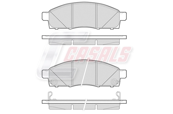 Brake Pad Set, disc brake (BKM200)