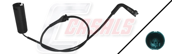 Warning Contact, brake pad wear (50069)