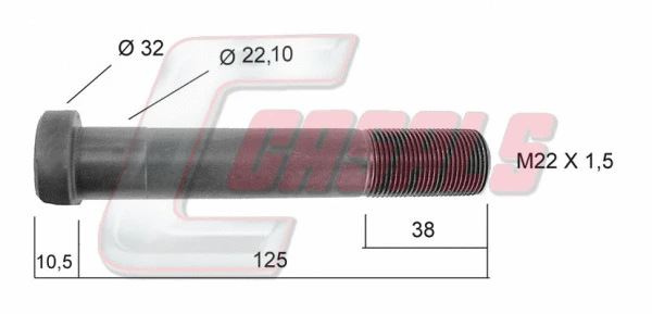 Wheel Stud (21242)