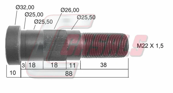 Wheel Stud (21136)