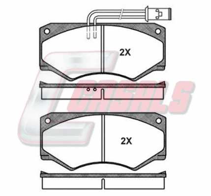 Brake Pad Set, disc brake (BKM516)