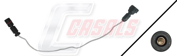 Warning Contact, brake pad wear (50173)