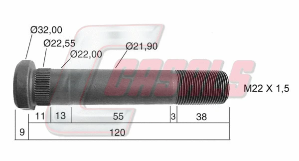 Wheel Stud (21219)