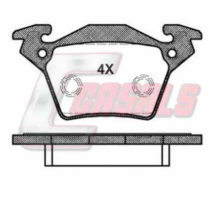 Brake Pad Set, disc brake (BKM1305)