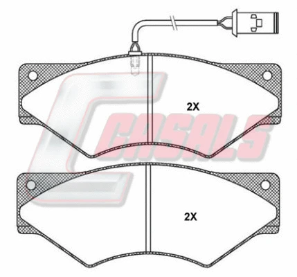 Brake Pad Set, disc brake (BKM852)