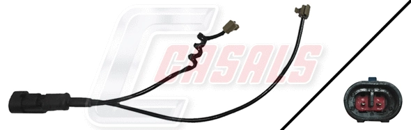 Warning Contact, brake pad wear (50012)