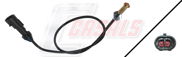 Warning Contact, brake pad wear (50149)