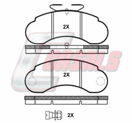 Brake Pad Set, disc brake (BKM941)