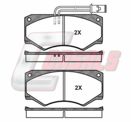 Brake Pad Set, disc brake (BKM1351)