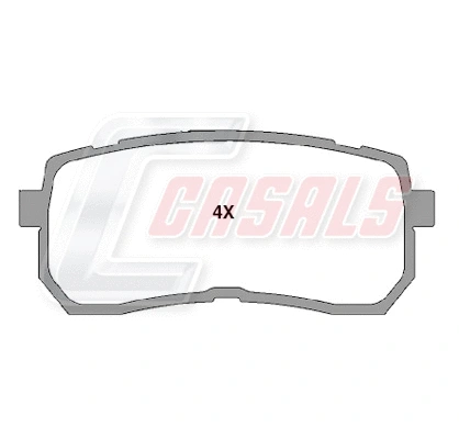 Brake Pad Set, disc brake (BKM599)