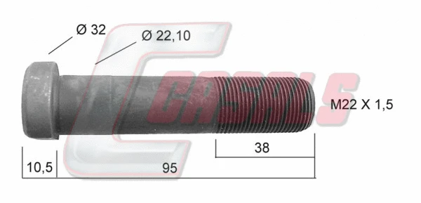 Wheel Stud (21226)