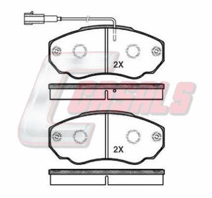 Brake Pad Set, disc brake (BKM859)