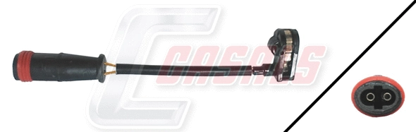 Warning Contact, brake pad wear (50181)