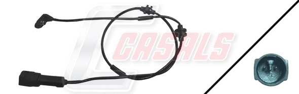 Warning Contact, brake pad wear (50045)