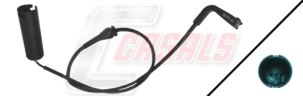 Warning Contact, brake pad wear (50072)