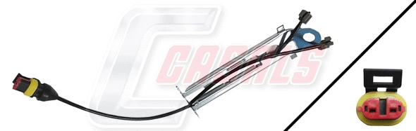 Warning Contact, brake pad wear (50139)