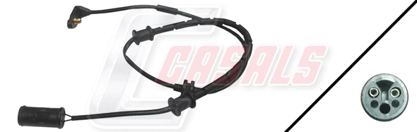 Warning Contact, brake pad wear (50220)
