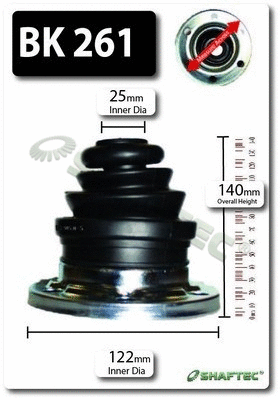 Bellow Kit, drive shaft (BK261)