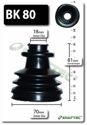 Bellow Kit, drive shaft (BK80)
