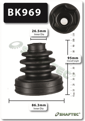 Bellow Kit, drive shaft (BK969)
