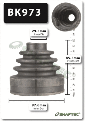 Bellow Kit, drive shaft (BK973)