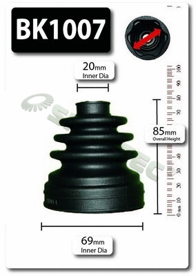 Bellow Kit, drive shaft (BK1007)